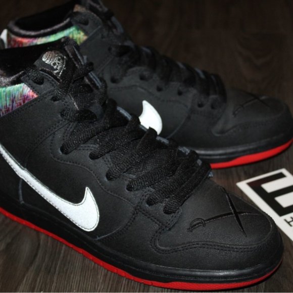 Nike Dunk SB High Pro x Spot Gasparilla Black Red Grey Mens Size 7 Sneakers - Picture 3 of 16